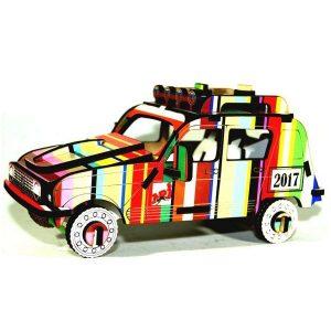 4l rallye à construire jeu en bois