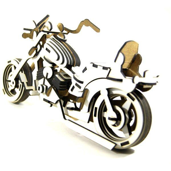 puzzle 3d bois harley