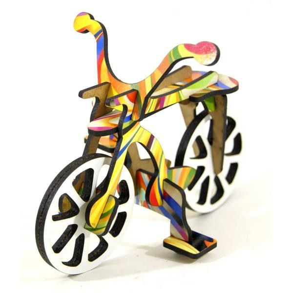 puzzle 3d bois velo