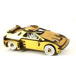 puzzle 3d delorean carbone doree